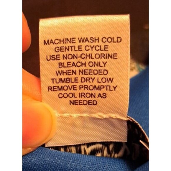 NorthStyle Maxi Dress 16 Paisley Sleeveless Blue White Purple V-Neck Polyester - Picture 16 of 16